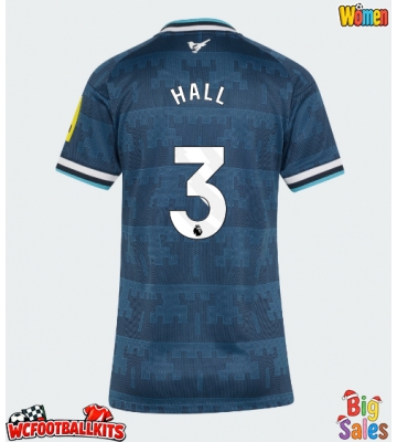 Newcastle United Lewis Hall #3 Replica Away Stadium Shirt for Women 2026-27 Short Sleeve